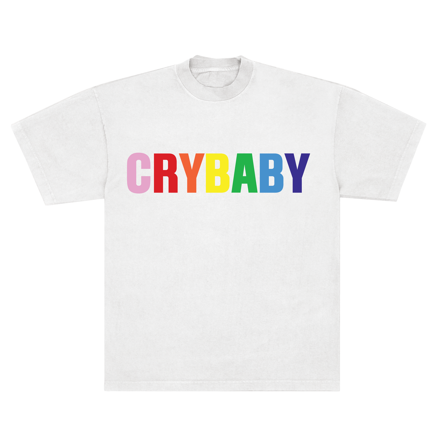 CRYBABY RAINBOW HUMAN TEE - WHITE