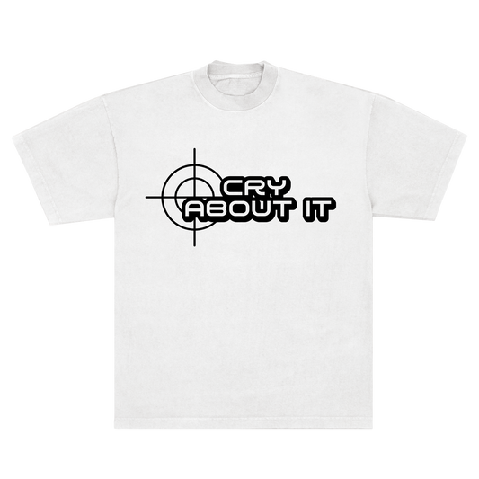 CRY ABOUT IT HUMAN TEE - WHITE